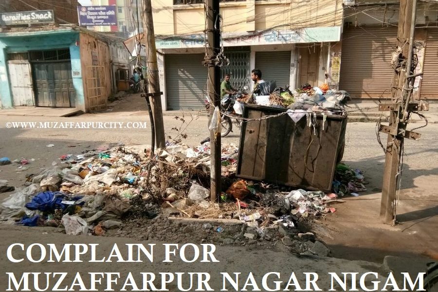 Muzaffarpur Municipal Corporation — regarding dumping of garbage, & electric transformer shifting permanently
