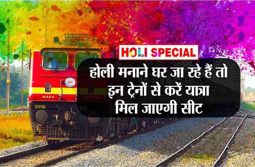 Holi special Trains from Delhi to Patna Muzaffarpur