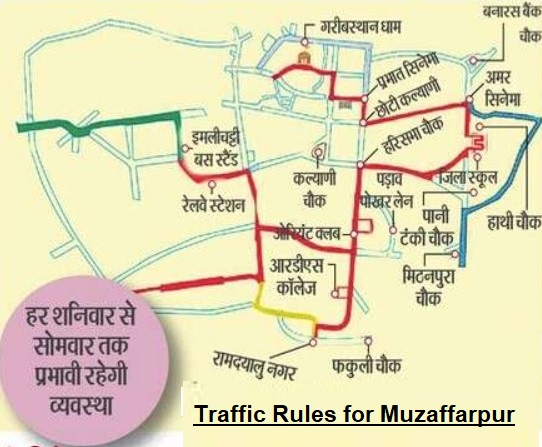 traffic rules muzaffarpur
