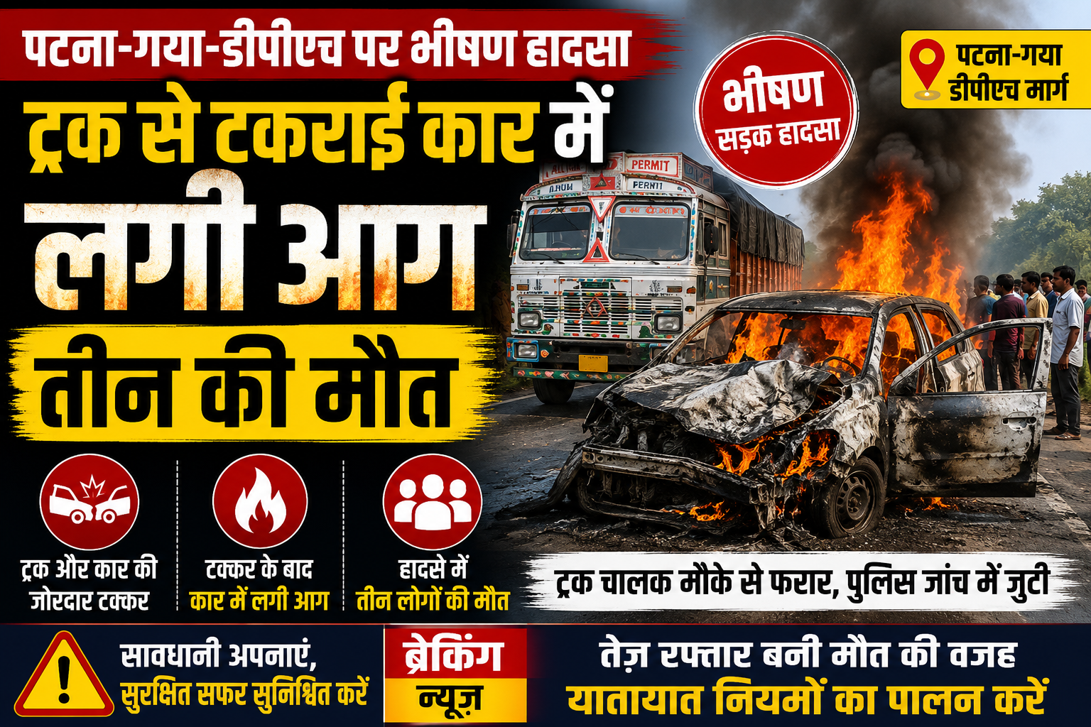 पटना गया सड़क हादसा