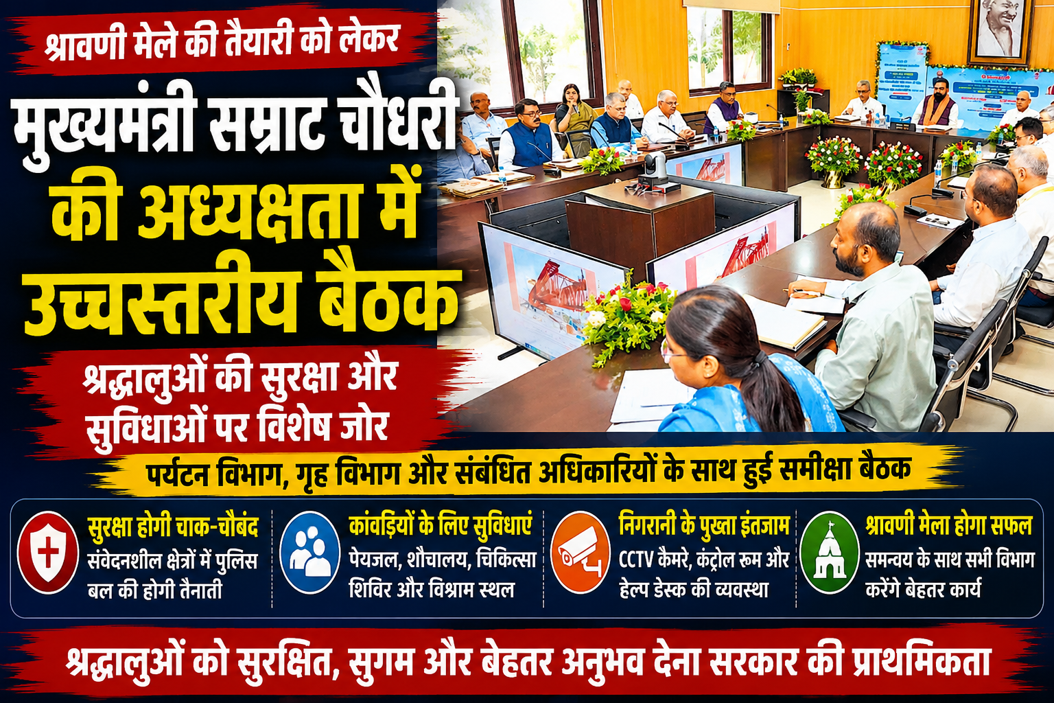 श्रावणी मेले में सुरक्षा के पुख्ता प्रबंध,